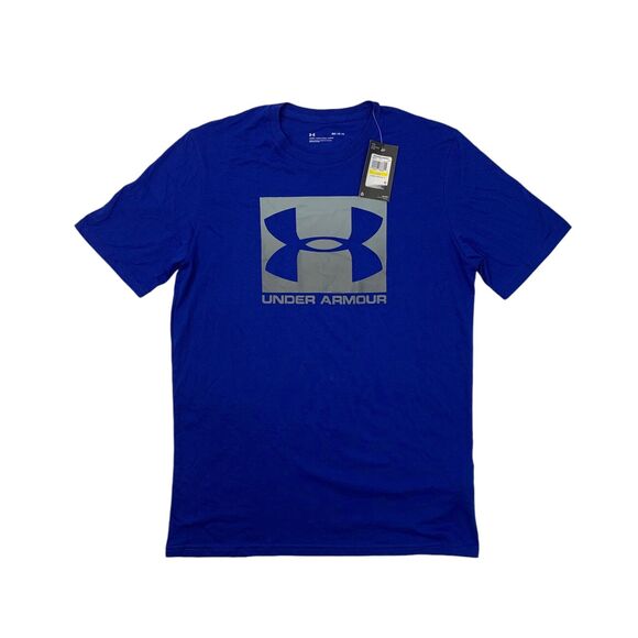 Under Armour T Shirt Mens M Medium Colbalt Boxed Sportstyle Short Sleeve Tee - Picture 1 of 12